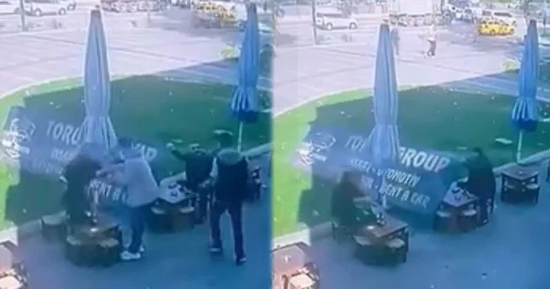 Lodosta tabela düştü! 2 kişi canını kıl payı kurtardı