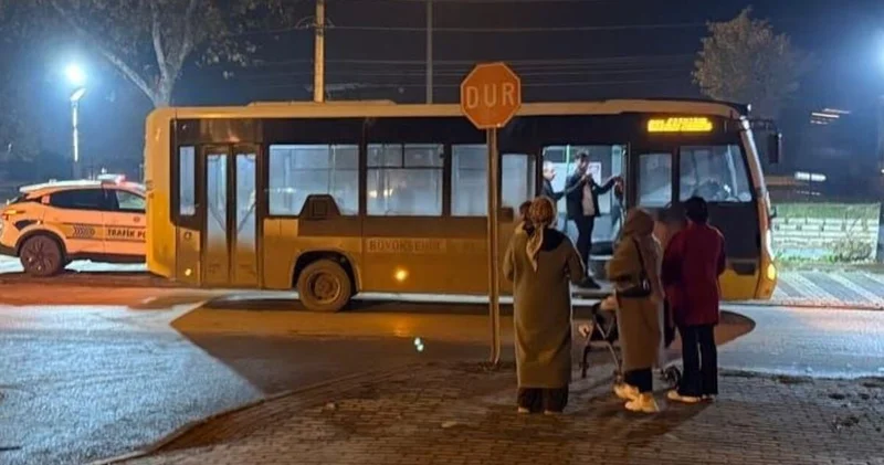 Bursa da özel halk otobüsünün çarptığı yaya yaralandı