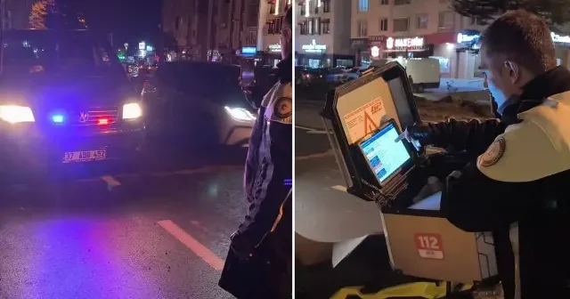 Usulsüz çakar kullanan ehliyetsiz sürücü polis merkezine geldi Kütahya Haberleri