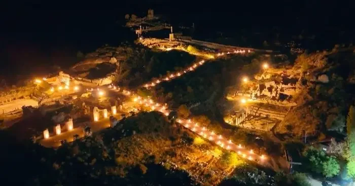 Sagalassos Antik Kenti ışıklarıyla gece müzeciliğine hazırlanıyor