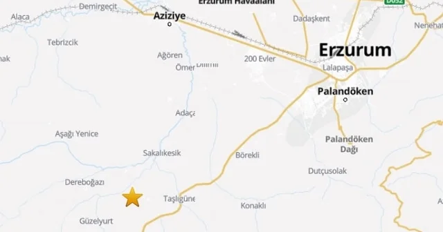 Erzurum da 3.5 büyüklüğünde deprem Erzurum Haberleri
