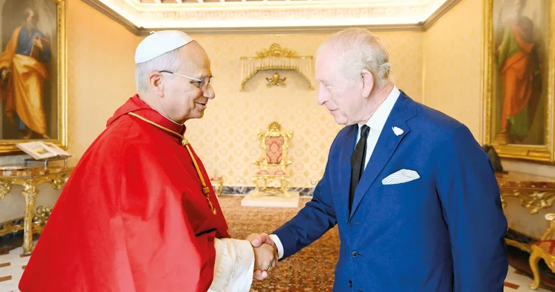 500 yıl sonra bir ilk... İngiliz Kralı Papa ile dua etti