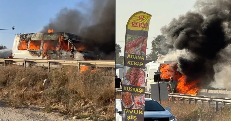 Minibüs ile çarpışan motosikletli feci şekilde can verdi