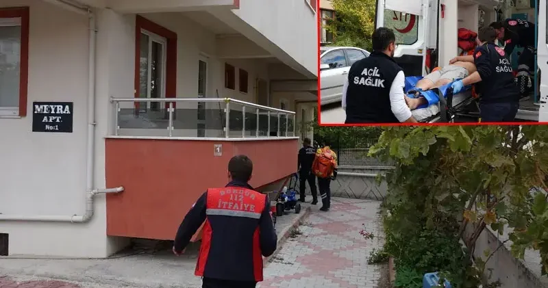 Doğal gaz kokusu olan evde bitkin bulundu
