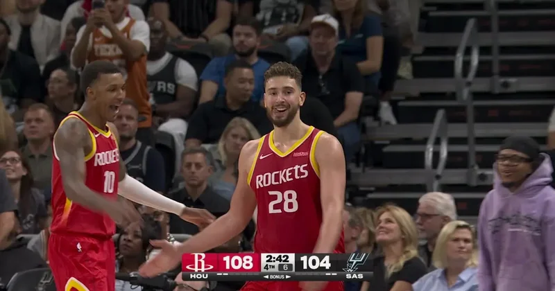 Alperen Şengün den NBA de gövde gösterisi! San Antonio ya kabus oldu