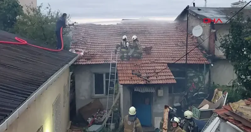 Maltepe de gecekonduda çıkan yangında 11 yaşındaki çocuk öldü
