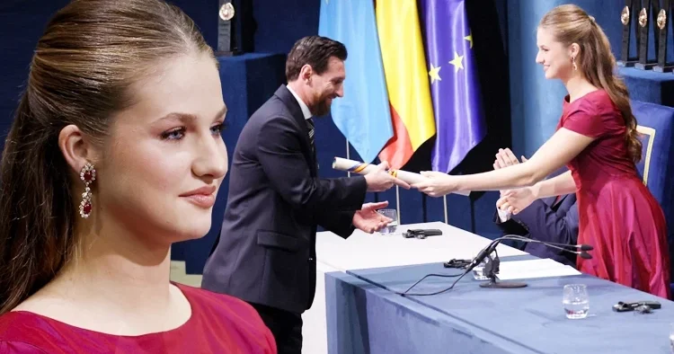 Lionel Messi, Prenses Leonor un eliyle tarih yazdı