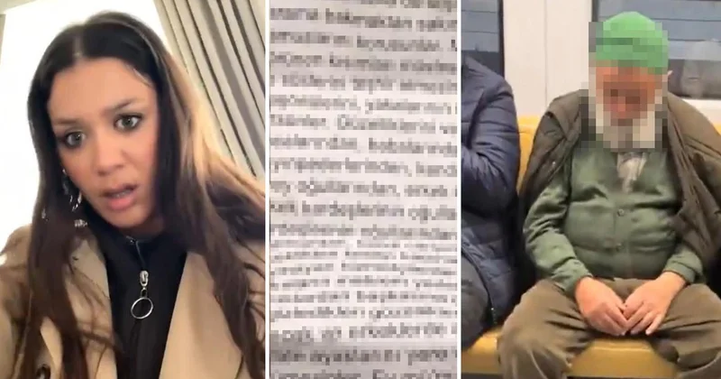 Metroda yaşlı adamın eline tutuşturduğu kağıda isyan etti