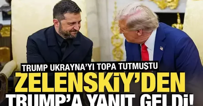 Trump Ukrayna yı hedef almıştı! Zelenskiy den yanıt geldi