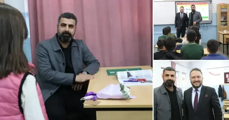 Siirt te yetiştirme yurdunda büyüyen öğretmene sürpriz ziyaret Siirt Haberleri