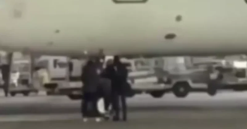 Almanya da uçağı kaçıran iki yolcu pisti birbirine kattı!