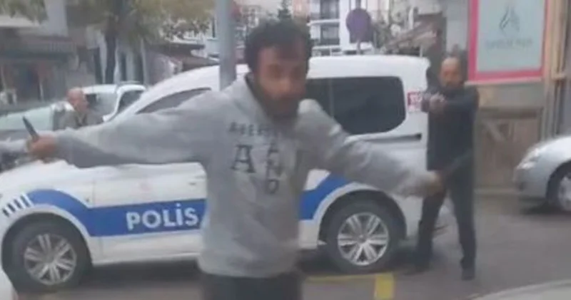 Kocaeli’de polislere bıçakla saldırmaya çalışan şüpheli etkisiz hale getirildi Son dakika haberleri