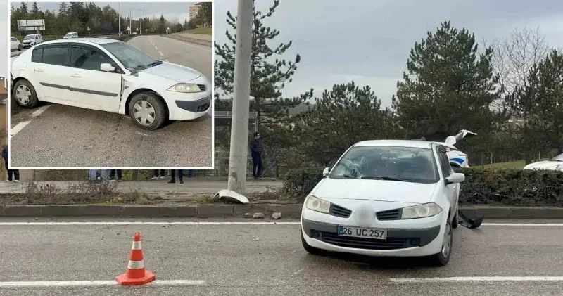 Otomobilin refüjde çarptığı kadınlara karşıdan gelen otomobil de çarptı: 1 ölü 1 yaralı Eskişehir Haberleri