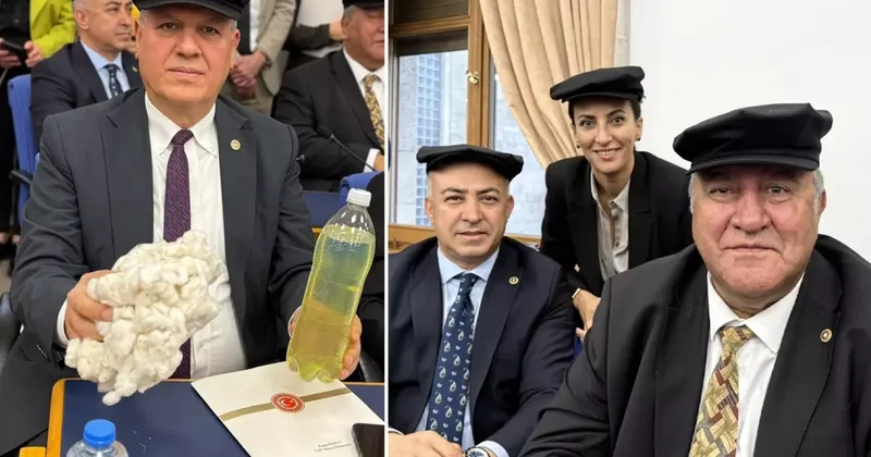 CHP li vekiller bütçe görüşmelerine kasket takarak geldi