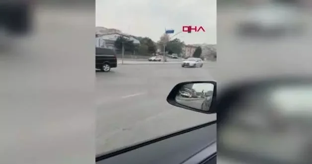 Öfkesi başına bela oldu! Saldırgan sürücü kendini yerde buldu!