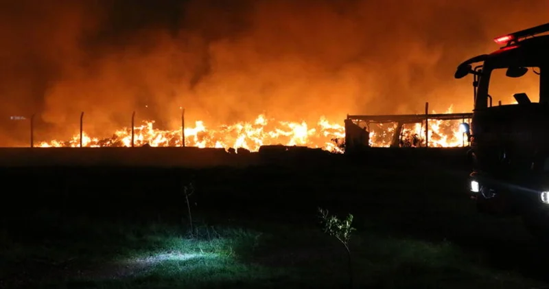 İzmir de çöp depolama alanında çıkan yangın kontrol altına alındı