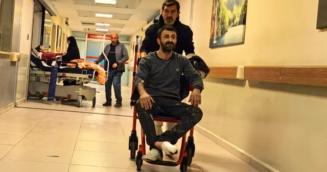 Motorlu testereyle odun keserken ayak parmağı koptu Bursa Haberleri