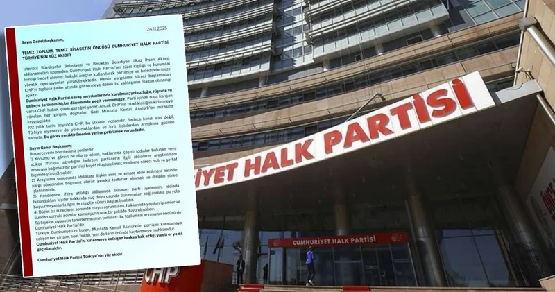 CHP li eski vekillerden kapalı devre arınma bildirisi