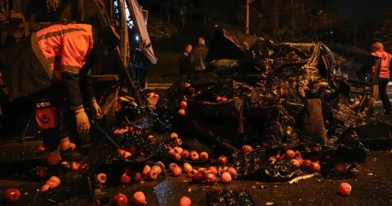 TEM de sabah kazası! Trafik kilitlendi: 2 yaralı