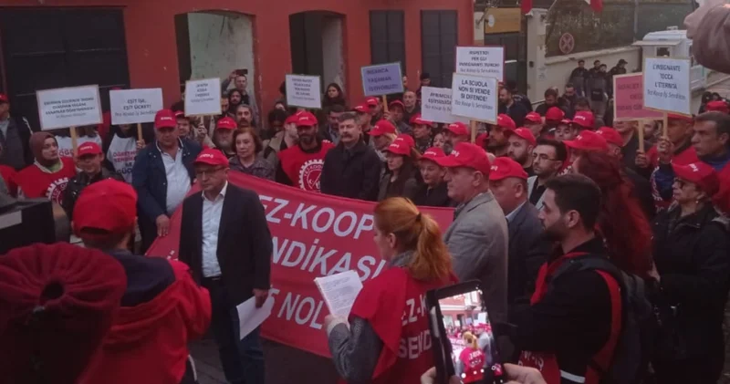 Özel İtalyan Lisesi öğretmenlerinden “eşit işe eşit ücret” eylemi