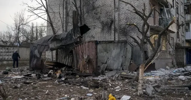 Rusya da Ukrayna ya hava saldırısı: 2 si çocuk 5 yaralı VİDEO İZLE