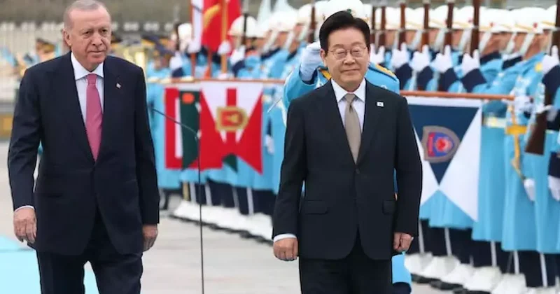 Erdoğan Güney Kore Devlet Başkanı Lee yi kabul etti