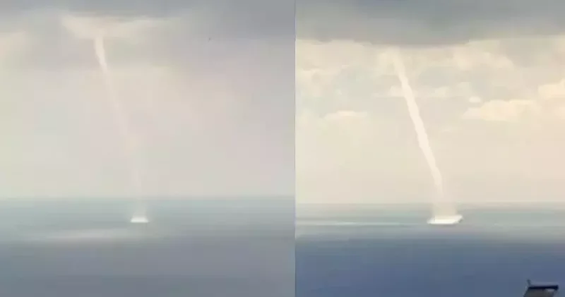 Marmara Denizi açıklarında hortum görüldü