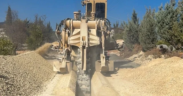 Burç ta GASKİ nin altyapı çalışmaları hızlandı Gaziantep Haberleri