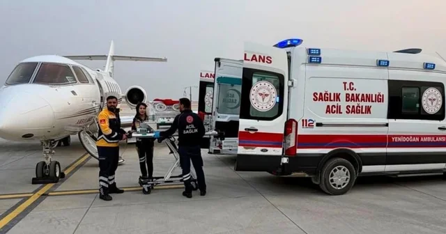 Hatay da ambulans uçak 6 günlük bebek için havalandı Hatay Haberleri