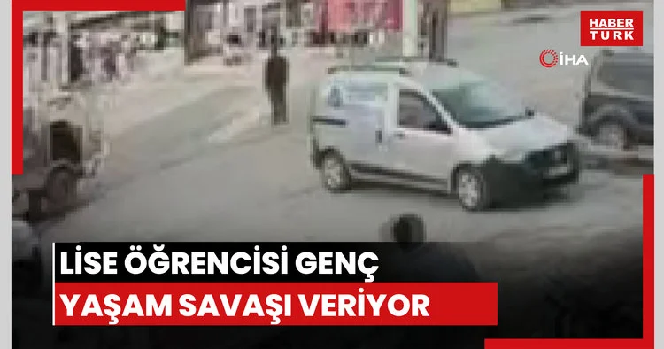 İzmir de feci kaza kamerada: Lise öğrencisi genç yaşam savaşı veriyor