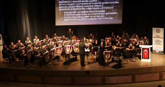 FÜ de bando konseri mest etti Elazığ Haberleri