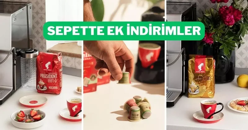Kahveseverlerin favorisi Julius Meinl kahvelerde stok yapmalık büyük indirim