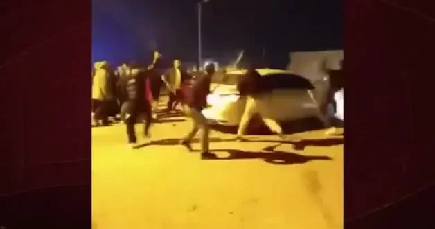 Şırnak ta bıçaklı sopalı kavga görenleri şaşkına çevirdi