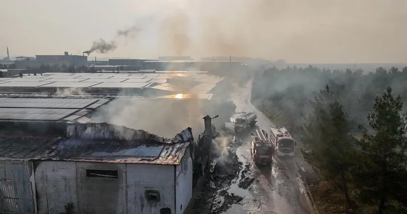 Uşak ta tekstil fabrikasında yangın Sözcü Gazetesi