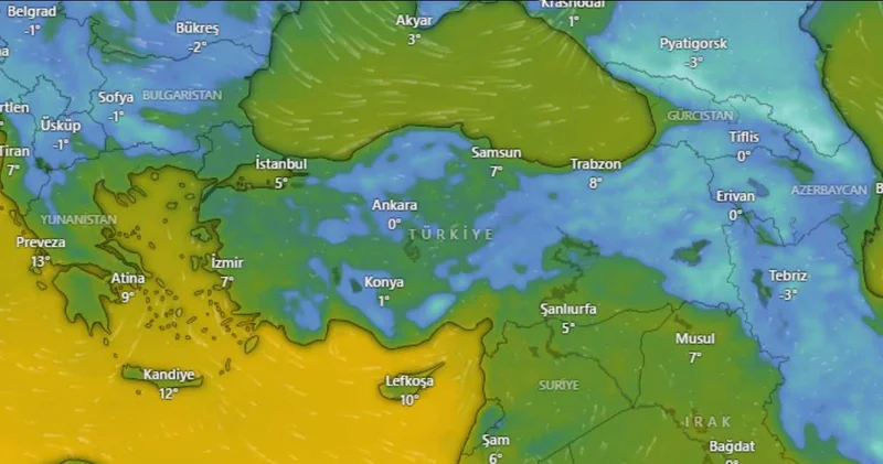 Kar İstanbul un kapısında göründü: Meteoroloji kuvvetli notuyla il il uyardı