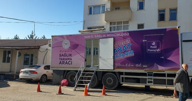 Mobil kanser tarama aracı Başkale de Van Haberleri