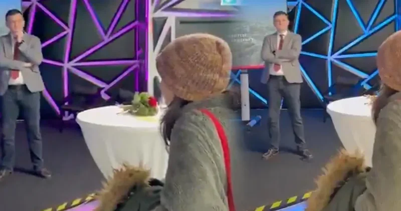 ODTÜ Rektörü Yozgatlıgil e Almanya da şok protesto! Kayyumsunuz kara leke olarak tarihte yer alacaksınız