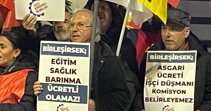 TKP den Asgari ücret protestosu!