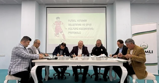 Çilimli de eğitim ve spor için güç birliği protokolü Düzce Haberleri