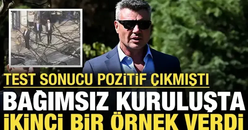 Uyuşturucu testi pozitif çıkan Saran bağımsız bir kuruluşta örnek verdi
