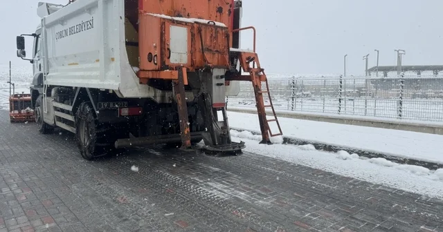 Çorum Belediyesi karla mücadeleye hazır Çorum Haberleri