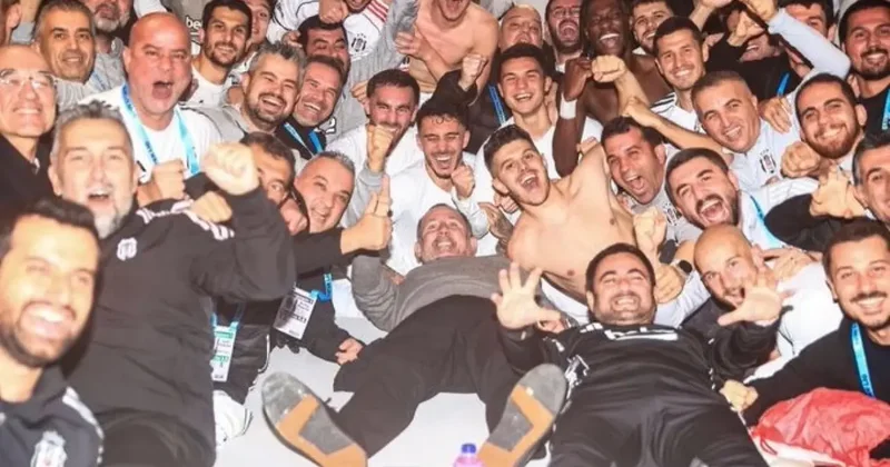 Beşiktaş tan Kadıköy de zafer pozu!