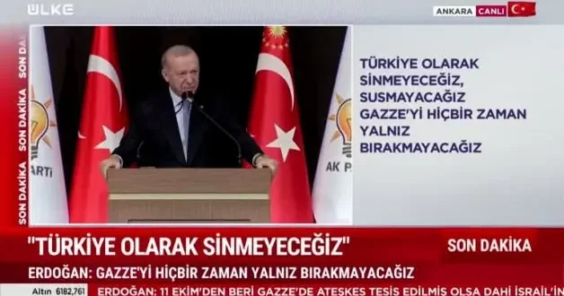 Cumhurbaşkanı Erdoğan dan Netenyahu ya teneke tıngırtısı göndermesi