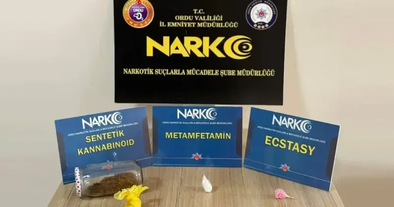 Ordu da üzerinde ve çantasında uyuşturucu bulunan şüpheli tutuklandı Gündem Haberleri