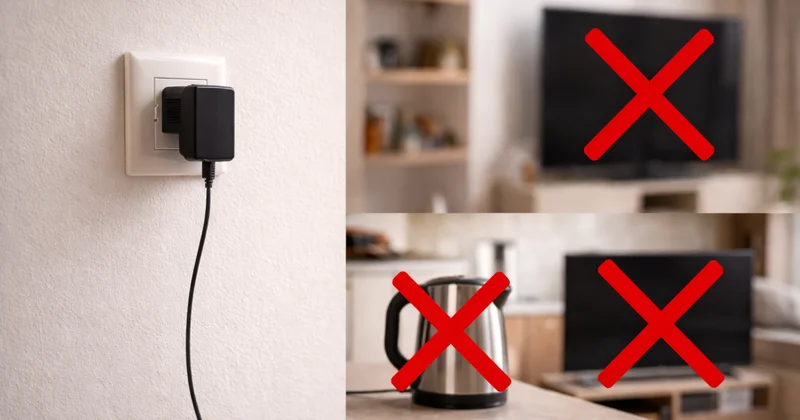 Evden her çıktığınızda bu cihazın fişini çekin! Şarj aleti, kettle veya TV değil Sözcü Gazetesi