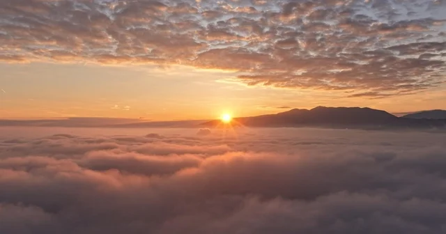 Kocaeli de sis bulutları arasında kartpostallık görüntüler Kocaeli Haberleri
