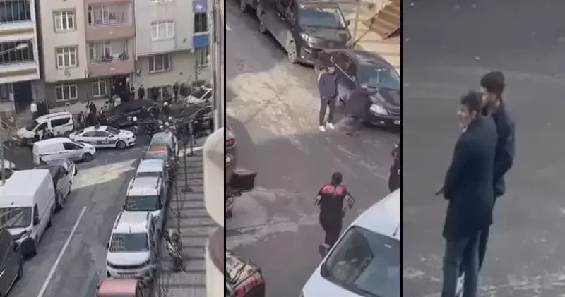 Sultangazi de enişte ile kayınbirader arasında gerginlik; birbirlerine silah çektiler