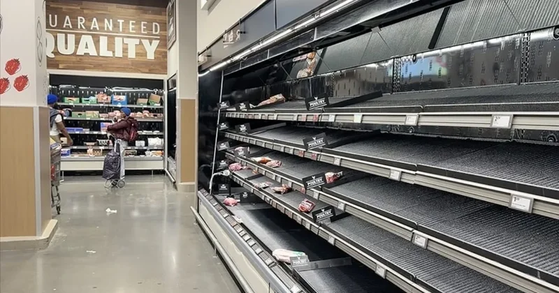 ABD yi etkisi altına alacak kar fırtınası öncesi raflar boşaldı Sözcü Gazetesi