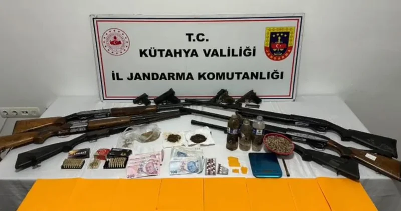 Son dakika: Kütahya da uyuşturucu ve silah operasyonu: 14 gözaltı