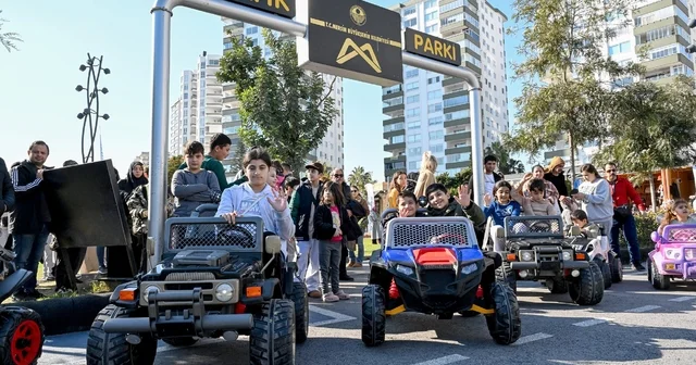 Mersin deki Trafik Parkı çocukların akınına uğradı Mersin Haberleri